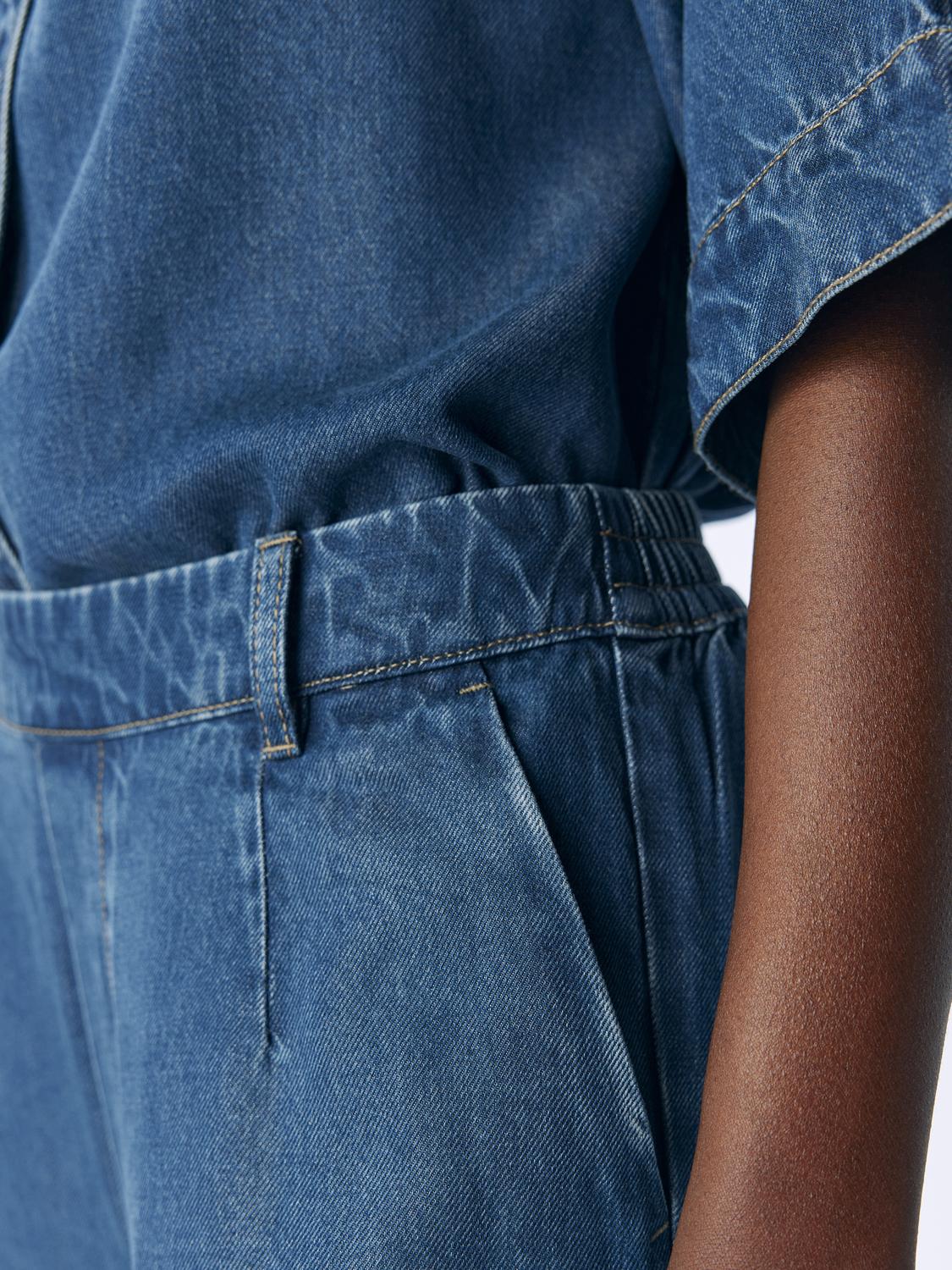 OBJFRAME Trousers - Dark Blue Denim - VERO MODA & VILA Bergvik